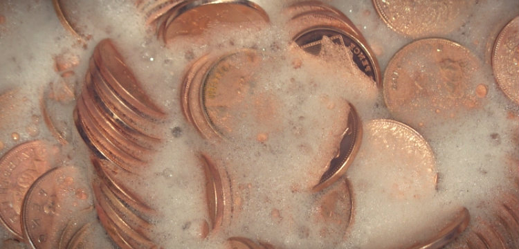 Чистка монет мыльным раствором в домашних условиях